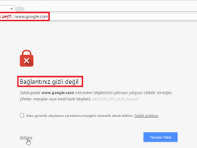 bağlantınız gizli değil hatası çözümü